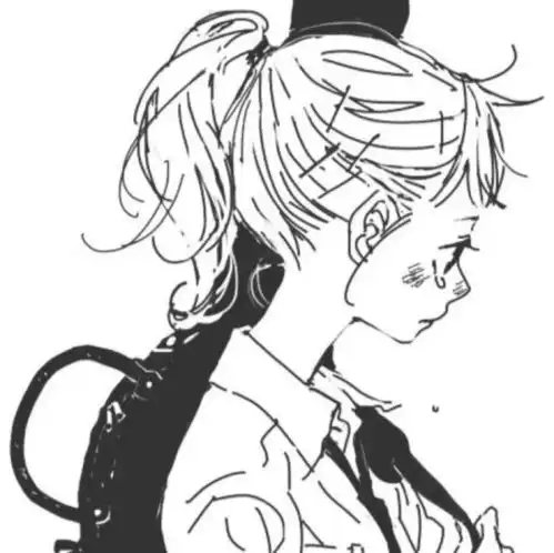 动漫黑白女生头像不要因为别人的几句话夺走你一天的快乐