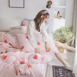 唯眠纺ins风四件套全棉公主风纯棉1.8m床上用品少女心网红床单被套床笠蜜芽,中国领先的进口母婴限时特卖商城