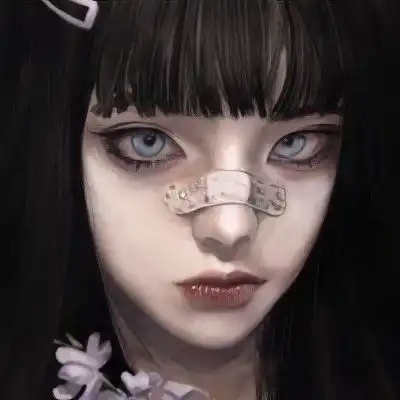 插画女头像酷成熟