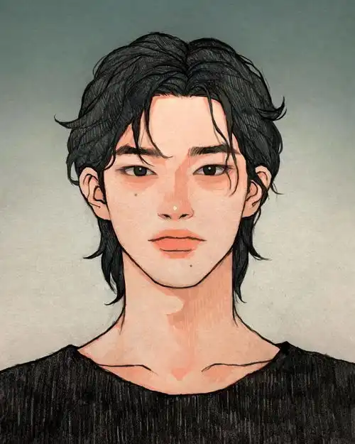 男生漫画发型,适合纯欲风小哥哥