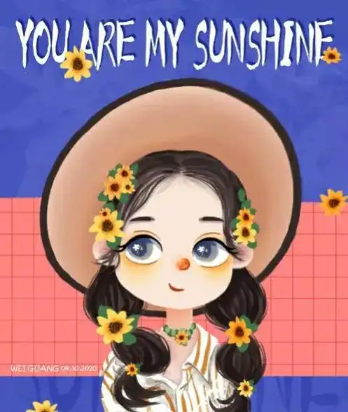 头像卷头发的大眼睛小姑娘,太可爱了