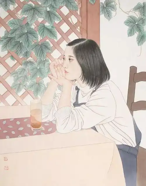 清雅的少女和日常生活中的诗意