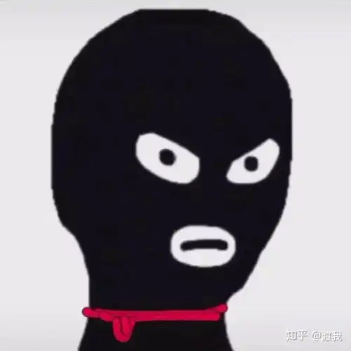 黑色头套劫匪头像高清