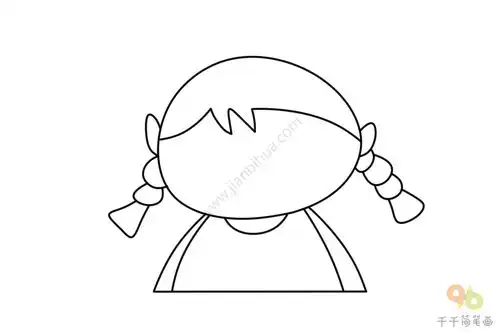 简笔画头像女生ins长相