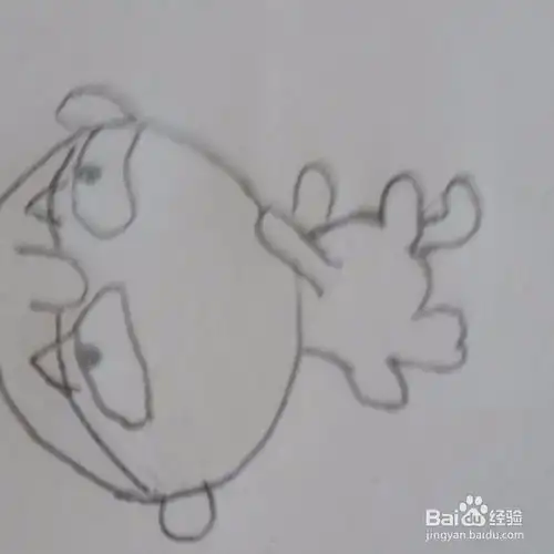 儿童简笔画爱幻想的小女孩步骤图