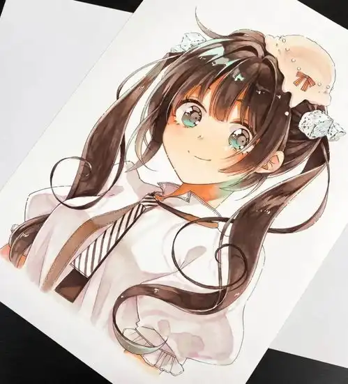 日系二次元漫画少女头像上色,新手周末肝