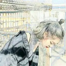 唯美手绘头像图片女生可爱等失望攒够就离开