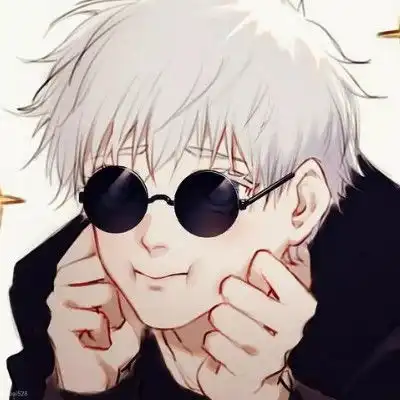 2023最新冷酷银发黑衣戴墨镜男生卡通动漫头像我要个性网