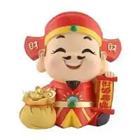 微信女生头像卡通可爱简约五路财神