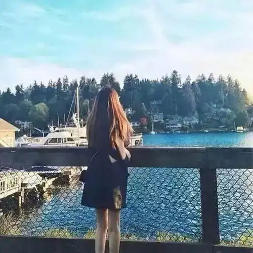 气质美女背影头像图片俄