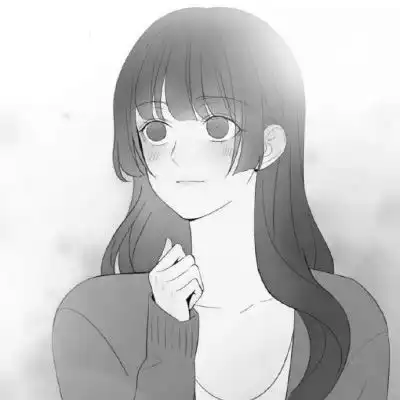 黑白动漫情侣头像冷酷图片简约黑白情侣头像一人一张