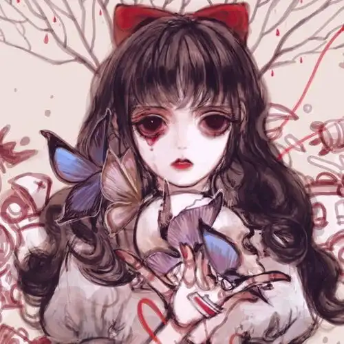 暗黑风格女头丨