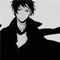 手绘黑白卡通头像男生,一看就是有故事的男人