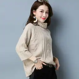 年轻女款羊毛衫长袖短款气质唯美时尚套头半高圆领2017年冬季