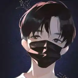 戴口罩的男生头像动漫侧面帅气男生戴口罩图片