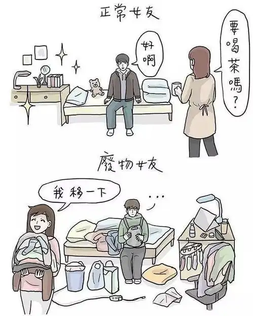 情感漫画我的废物女友
