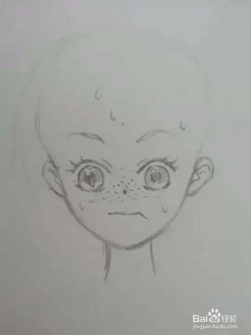 雀斑脸漫画人物头像画法教程