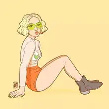 插画女孩az