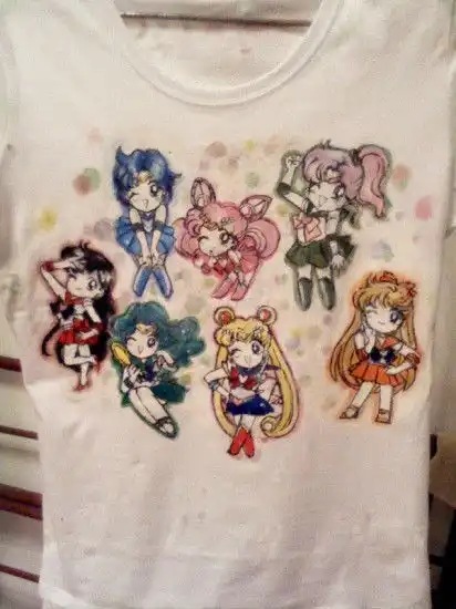 插画手绘美少女战士