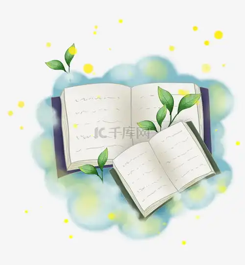 淡蓝色云朵上的两本书素材图片免费下载千库网