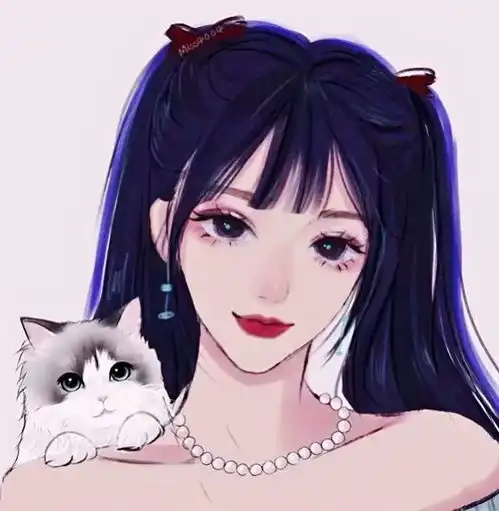 插画女头像酷头像图片