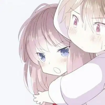 情侣头像卡通呆萌一对两张2020二次元情侣头像一男一女萌