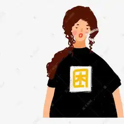 黑色白色手绘卡通可爱女孩免抠素材图片免费下载高清psd千库网图片编号11522882