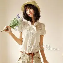 2013新款时尚春季女装大码白色衬衫女长袖休闲纯色宽松荷叶边衬衣