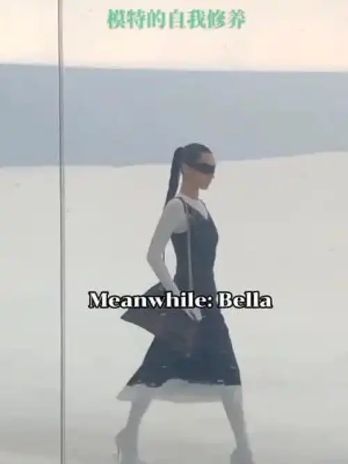 雪中悍刀行模特欧美模特高级感走秀走路带风