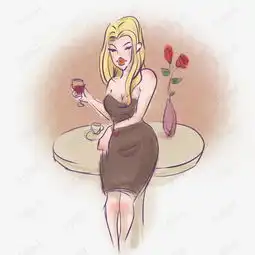 欧美风性感美女卡通插画素材图片免费下载高清psd千库网图片编号11364915