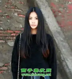 女生黑色中长发发型美女要的就是这个范