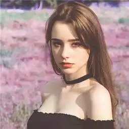 2018女生唯美有意境长发头像用黑色颓废掩饰自己的无助