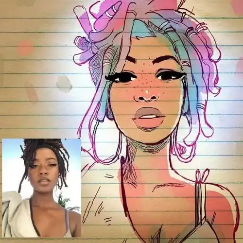 当少女遇上二次元,比真人还美