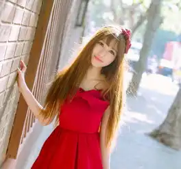 红衣美女头像现代时尚