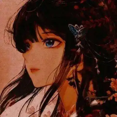 卡通红色头像女红装