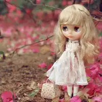 可爱的大眼芭比娃娃qq头像卡通头像