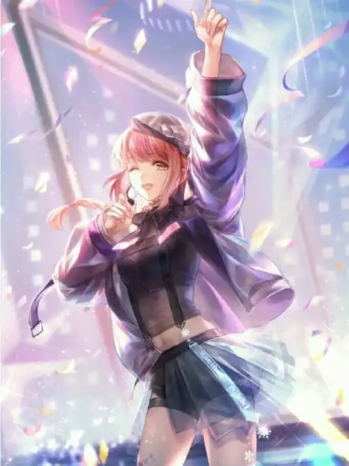 动漫女生头像我喜欢三月的风,四月的雨,不落的太阳和最好的你