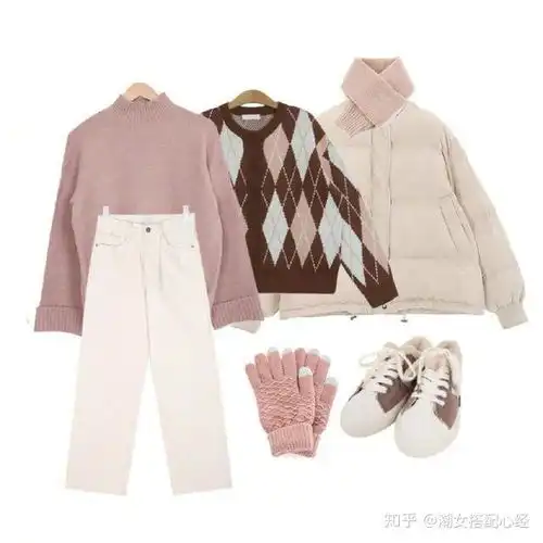 女生一定要精致9套樱花粉毛衣的甜美搭配,照着穿绝对美翻天