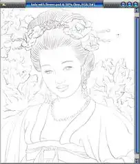photoshop画工笔美女1