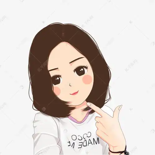 卡通手绘可爱韩风女孩素材图片免费下载千库网