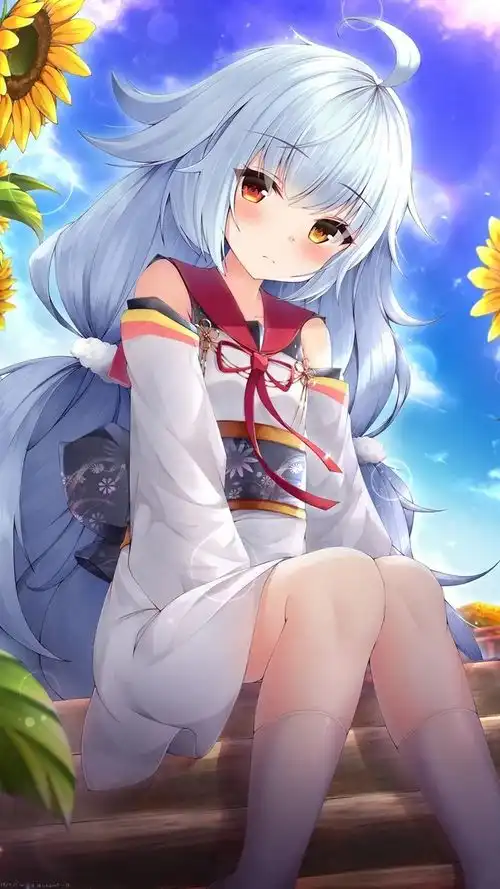 女孩侧脸头像竖屏壁纸二