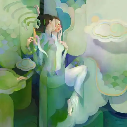 90后插画家,画出柔美的越南少女,充满梦幻的诗意