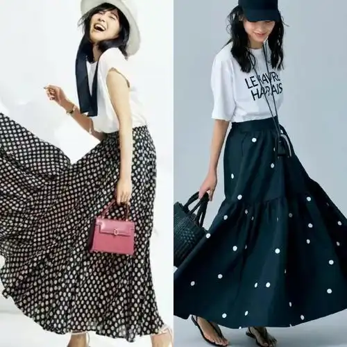 40女人穿衣别太紧绷,白t恤半身裙简约舒适,绽放自然之美