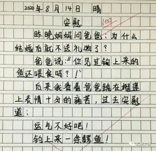 小学生作文我的妈妈真虚伪,老师捧腹大笑,妈妈看后追着打