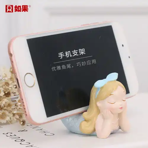 美人鱼小摆件创意北欧少女心ins家居装饰品办公桌面造景树脂摆设