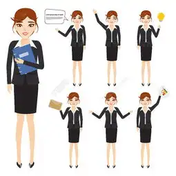 职业女性插画矢量图免费下载eps格式编号23103464千图网