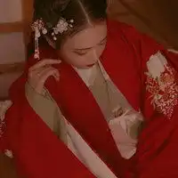 古装霸气女生头像红色系微信头像图片大全