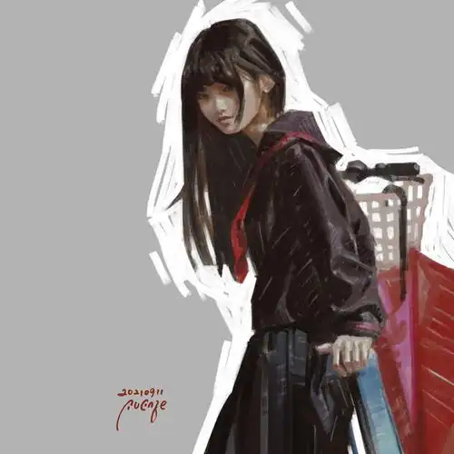 清新的少女画师fienzesunny插画作品欣赏图