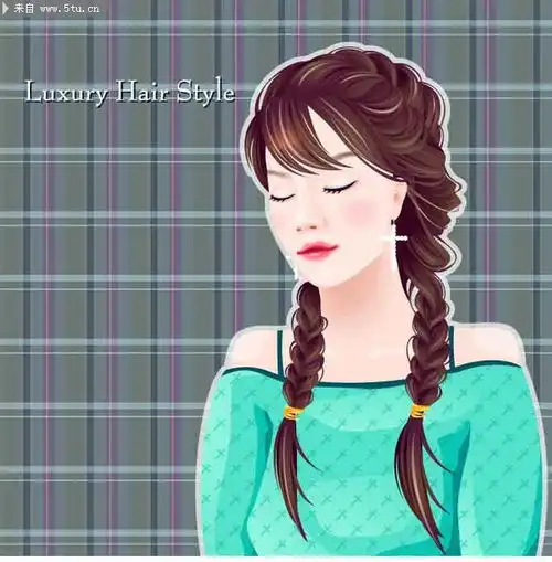 美女矢量肖像