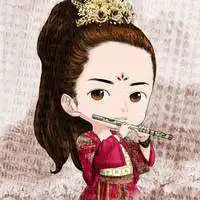 甜美女孩卡通头像刘诗诗